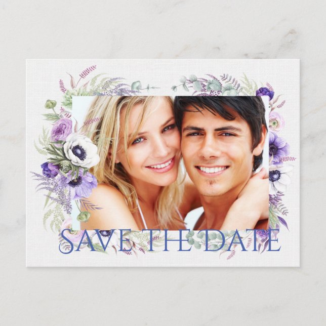 Faire-part Enregistrer l'invitation par carte postale Date (Devant)