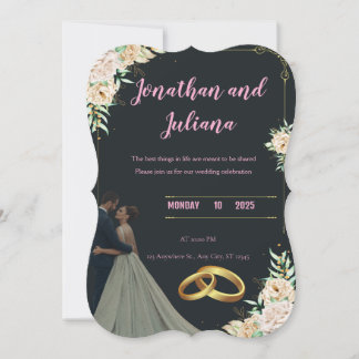 Faire-part Ensemble pour toujours – Le mariage de Sarah et Ah