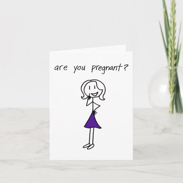 Faire-part "Es-tu enceinte ?" (Devant)