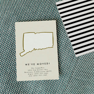 Faire-part État du Connecticut Nous avons déplacé le déplacem