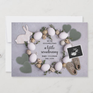 Faire-part Evénement Printemps Pâques Grossesse Révéler bébé