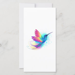 Faire-part Exotic Rainbow Hummingbird