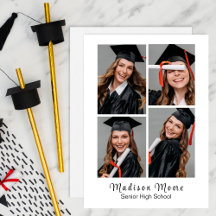 Faire annonce de diplômé QUICK PRINT 4 PHOTO facil
