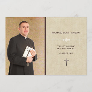 Faire-part fait sur commande de photo d'obtention