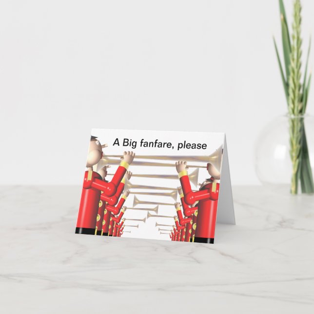 Faire-part Fanfare de trompettes (Devant)