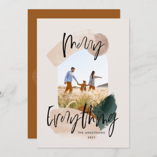 Faire-part Fête de Noël de la rouille abstraite moderne