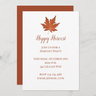 Faire-part Feuilles d'automne