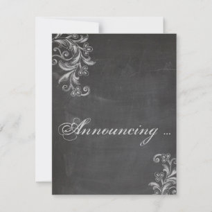 Faire-part Fiançailles de tableau à pas