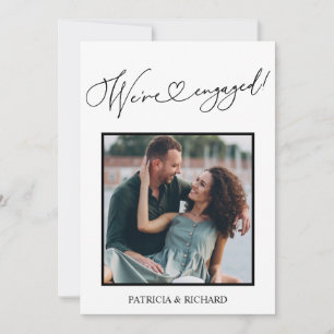 Faire-part fiançailles Et Enregistrer La Photo Dat