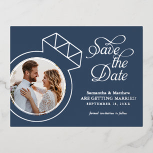 Faire-part fiançailles Mariage de photo