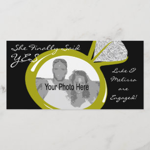 Faire-part Fiançailles Ring Photo