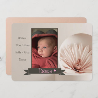 Faire-part Fille