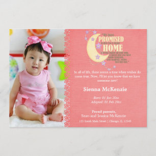 Faire-part fille adoption