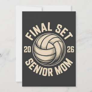 Faire-part Final Set Senior Mom 2026 Graduation Volleyball