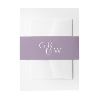 Faire-part Fleur sauvage violette Bandeau pour invitation de