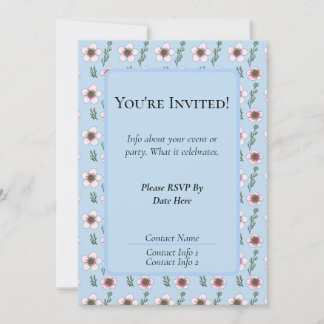 Faire-part Fleurs de Manuka