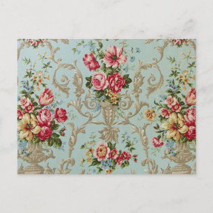 Faire-part Fleurs Victoriennes - Carte postale / RSVP / Carte