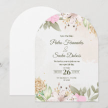 Faire-part floral de mise en garde de mariage | Ma