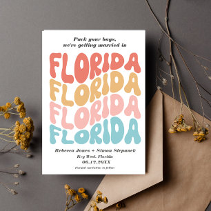 Faire-part Floride Destination Mariage Enregistrer la date