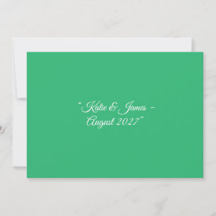 Faire-part Fond vert menthe plat – Conception de mariage