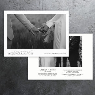 Faire-part Forever a une belle bague Elegant 2 Mariage photo