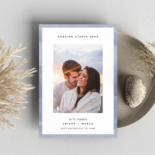 Faire-part Forever commence ici Fiançailles photo