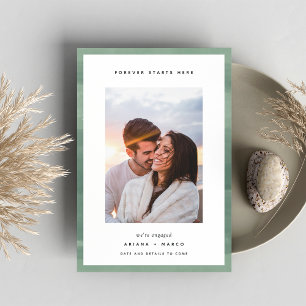 Faire-part Forever commence ici Fiançailles photo