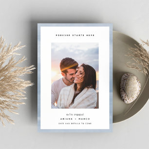 Faire-part Forever commence ici Fiançailles photo