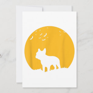 Faire-part French Bulldog Moon Halloween Cadeau Pour Amoureux