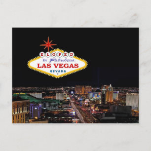 Faire-part FUITE à Las Vegas la Fabuleuse Carte Postale