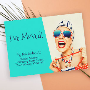 Faire-part Funny Beach Lady I've Moved