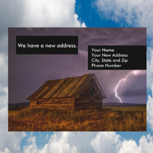 Faire-part Funny Shack Changement d'adresse Carte postale Car