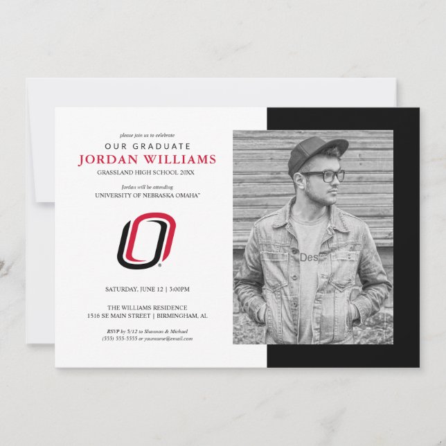 Faire-part Futur diplômé des Mavericks de l'UNO (Devant)