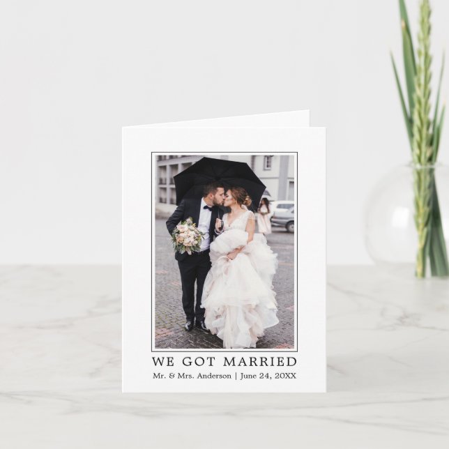 Faire-part Gogo Married Modern Minimalist (Devant)