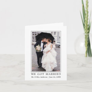 Faire-part Gogo Married Modern Minimalist
