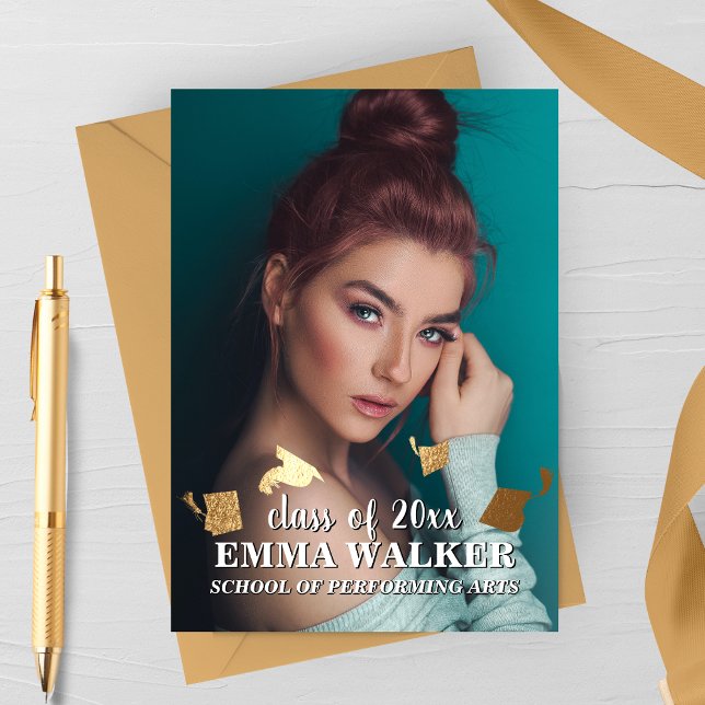 Faire-part Grad Casquette Jeu de diplôme (Créateur téléchargé)