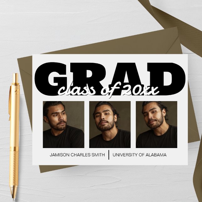 Faire-part Grad Grad Grad Grad Graduation (Créateur téléchargé)