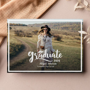 Faire-part Graduation 2025 Grad Photo