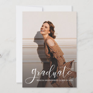 Faire-part Graduation 2025 Grad Photos Simple