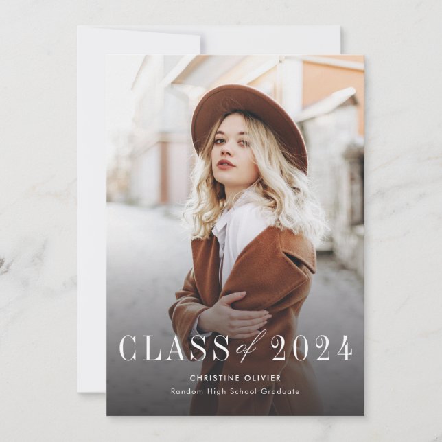 Faire-part Graduation 2025 Photos (Devant)