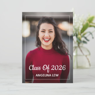 Faire-part Graduation Announcement Card Template