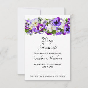 Faire-part Graduation de Pansy