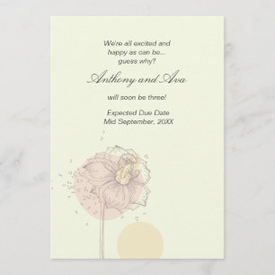 Faire-part Graines Dispersées Annonce de Grossesse