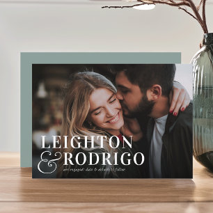 Faire-part Grand moment   Fiançailles photo