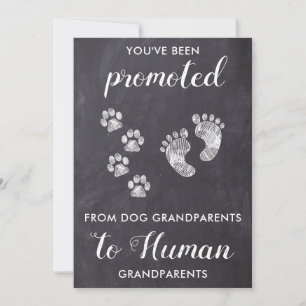 Faire-part Grand-parents rustiques Grossesse Amoureux des chi