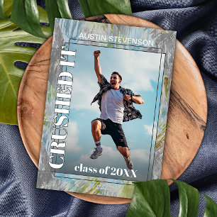 Faire-part Green Turquoise Blue Grey Graduation