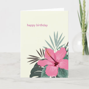 Faire-part Hau’oli La Hanau Hawaiian Birday Hibiscus