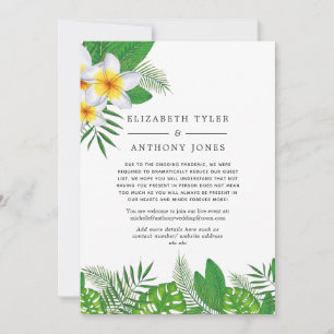 Faire-part Hawaiian Aloha Luau Mariage Liste d'invités réduit