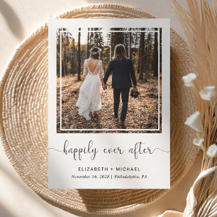 Faire-part Heureusement Jamais Après La Réception De Mariage