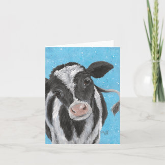 Faire-part Holstein Calf Folded Card